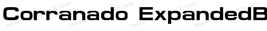 Corranado ExpandedBold字体转换